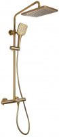 Душевая система KAISER Serio 05382-3 с термостато+R[-2]C[-3]м Brushed gold