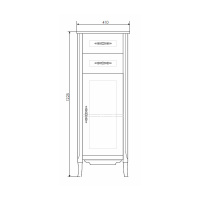 Полуколонна Comforty Версаль 40 слоновая кость