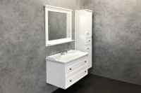 Шкаф-пенал Comforty Феррара 40 белый глянец