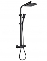 Душевая система KAISER Quadris 25182-2 с термостатом Black Matt