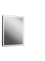 Зеркало-шкаф Континент Mirror Box Black Led 600х800