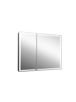 Зеркало-шкаф Континент Mirror Box Black Led 1000х800