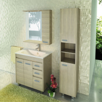 Зеркало-шкаф Comforty Марио 90 сосна лоредо