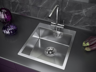 Смеситель для кухни Paulmark Skalen Sk213020-SS нержавеющая сталь