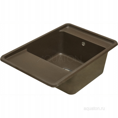 Мойка для кухни из литого мрамора Aquaton Беллис 78 кофе
