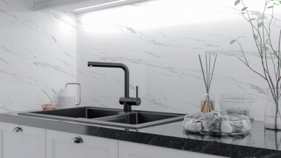 Смеситель для кухни Paulmark Dosse Do214418-401 антрацит