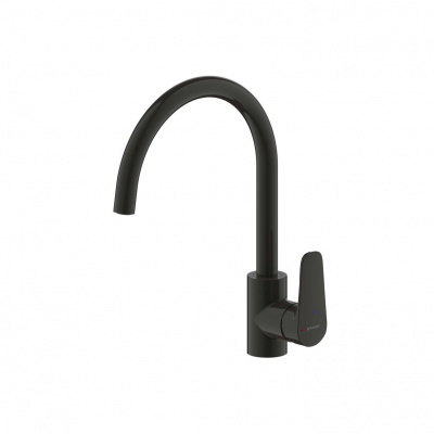 Смеситель для кухни Bravat SOURCE F7173218BW-ENG черный