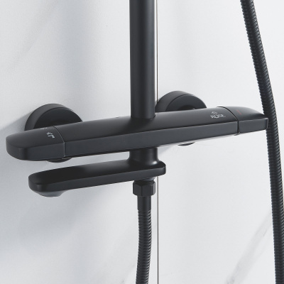 Душевая система Rose R3936H черный
