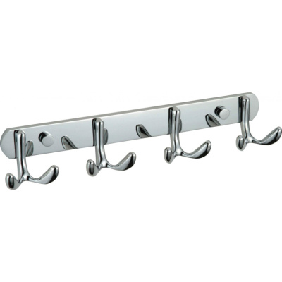 Планка с крючками (4 крючка) Savol S-002254 хром