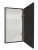 Зеркало-шкаф Континент Mirror Box Black Led 350х650 правый