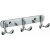 Планка с крючками (3 крючка) Savol S-002253 хром