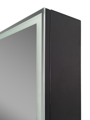 Зеркало-шкаф Континент Mirror Box Black Led 600х800