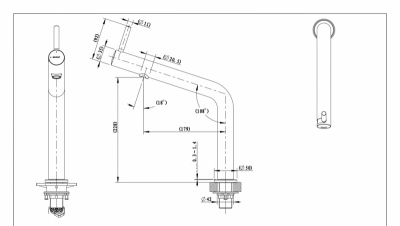 Смеситель для кухни Bravat OZEN F7354388CP-ENG