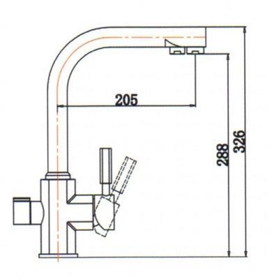 Смеситель для кухни KAISER Decor 40144-7 ORA