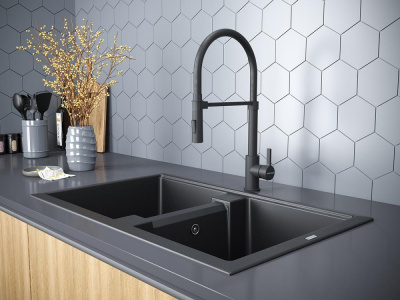 Смеситель для кухни Paulmark Halt Ha214021-401 антрацит