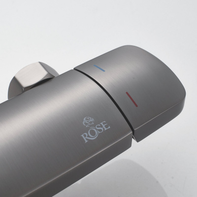 Душевая система Rose R3936T оружейная сталь