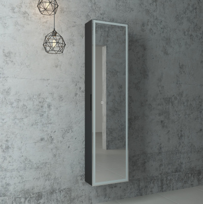 Зеркало-пенал Континент Mirror Box Black Led 400х1600