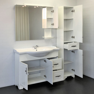 Зеркало-шкаф Comforty Севилья 100 слоновая кость