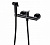 Смеситель Bravat D9141BW-RUS с гигиеническим душем, черный