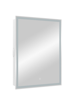 Зеркало-шкаф Континент Allure LED 550х800 правый с розеткой