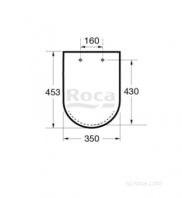 Крышка-сиденье Roca The Gap Round Supralit Soft Close 801D12001