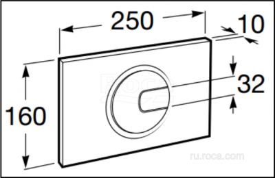 Панель смыва для инсталляции Roca PL-4 890098000