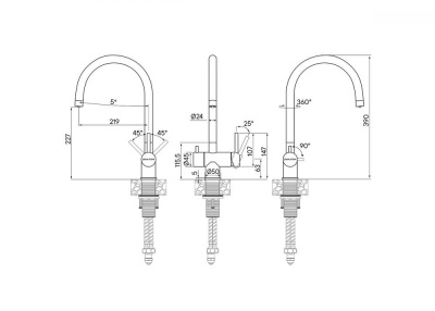 Смеситель для кухни Paulmark Heller He213218-431 белый матовый
