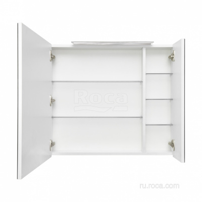 Зеркальный шкаф Roca Oleta 80 белый глянец A857647806