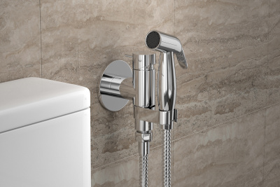 Смеситель Bravat ELER D9137CP-RUS с гигиеническим душем