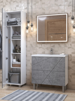 Пенал VIGO Geometry 450 бетон