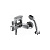 Смеситель Bravat RIFFLE F672106C-B для ванны с душем