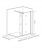 Перегородка для душа GOOD DOOR WALK IN SP2-90-C-CH