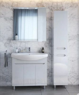 Зеркальный шкаф Sanstar Bianco 80