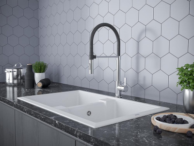 Смеситель для кухни Paulmark Halt Ha214021-CR хром