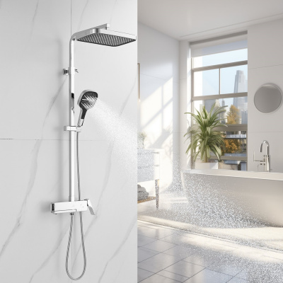 Душевая система Rose R1056 хром