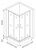 Душевой уголок GOOD DOOR ANTARES CR-100-W-CH Душевой уголок GOOD DOOR ANTARES CR-100-W-CH