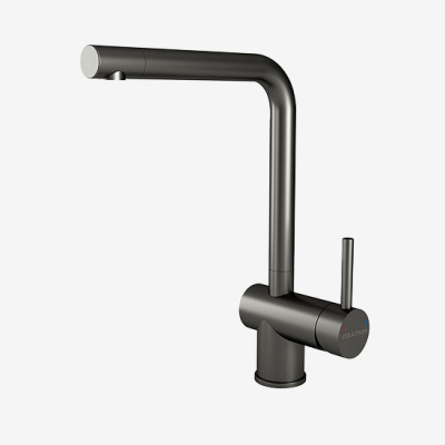 Смеситель для кухни Paulmark Spring Sp212067-GM вороненая сталь