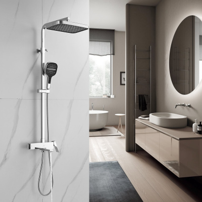 Душевая система Rose R1056 хром