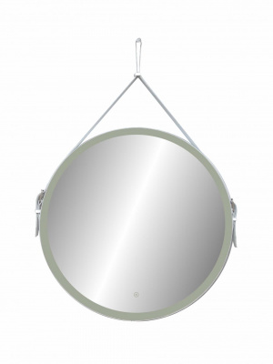 Зеркало Континент Millenium White Led D 650 на ремне белого цвета