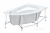 Акриловая ванна Roca Welna 160x100 правая ZRU9302998