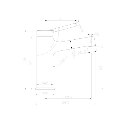 Смеситель Lemark Minima LM3806C для раковины