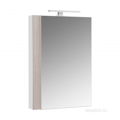 Зеркальный шкаф Aquaton Кантри 55 белый, дуб верона 1A257702AHB20