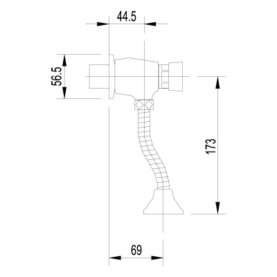 Смеситель для писсуара Lemark Project LM4612C