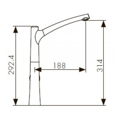 Смеситель для кухни KAISER Stick 49144