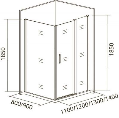 Боковая панель GOOD DOOR INFINITY SP-100-W-CH