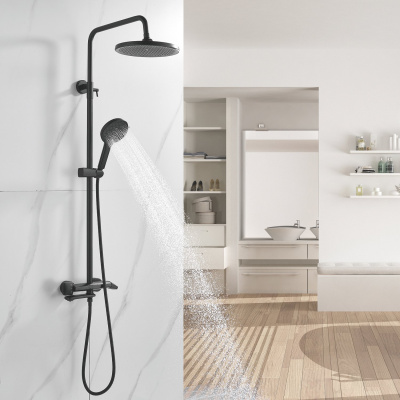 Душевая система Rose R3936H черный