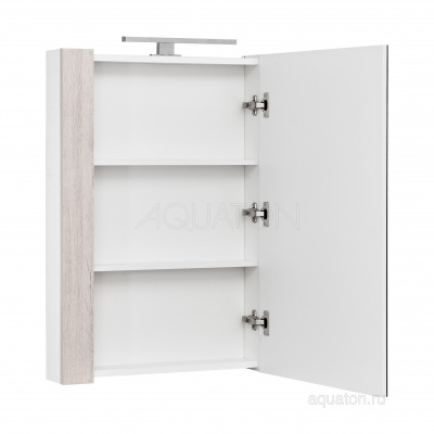 Зеркальный шкаф Aquaton Кантри 55 белый, дуб верона 1A257702AHB20