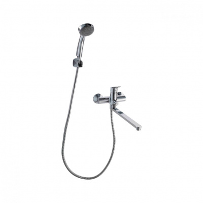 Смеситель Bravat DROP F64898C-LB универсальный с душем