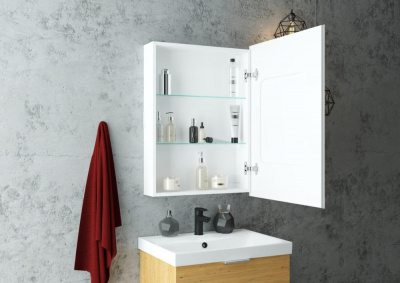 Зеркало-шкаф Континент Allure LED 550х800 правый с розеткой
