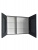 Зеркало-шкаф Континент Mirror Box Black Led 1000х800